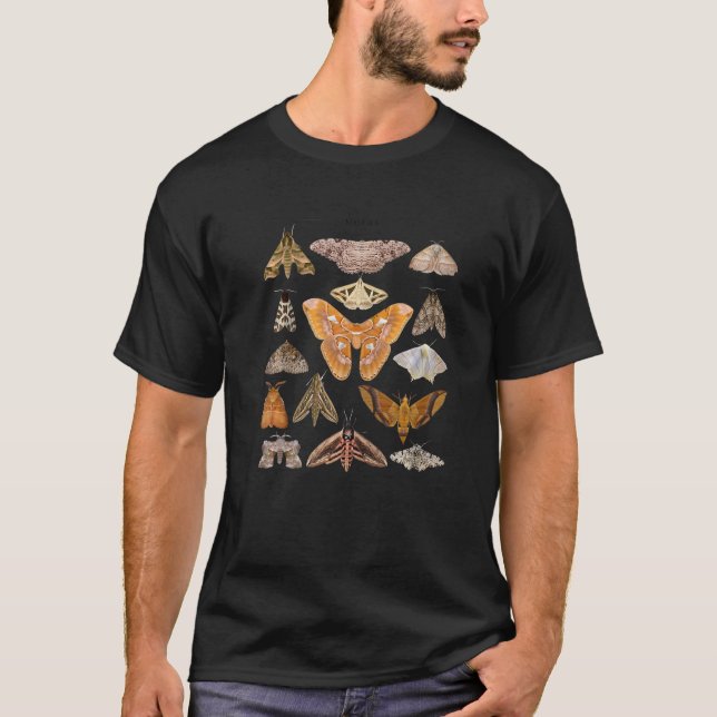 Moths Samlingar Utbildningsdjur, insek T Shirt (Framsida)