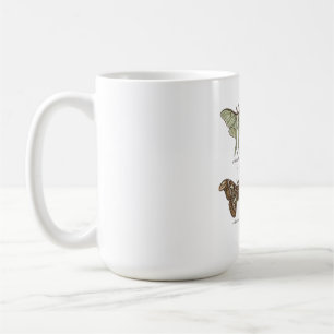 Mothsamlings Vintage Entomologi Mörk Cottagecor Kaffemugg