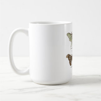 Mothsamlings Vintage Entomologi Mörk Cottagecor Kaffemugg