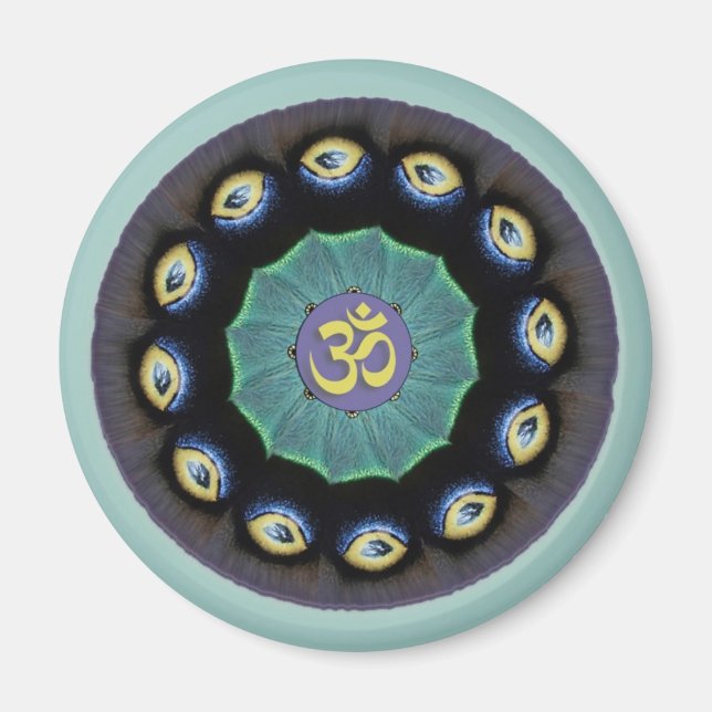 Mothwing Mandala Om Magnet (Framsidan)