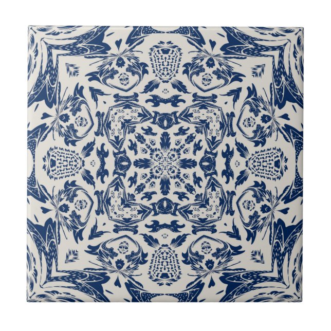 motif bleu ancien kakelplatta (Framsidan)