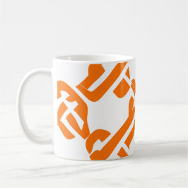 🟡 Motif Celtique Marigold Jaune Élégant Kaffemugg