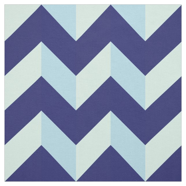 Motif Chevron Bleu Tyg (Provkarta)