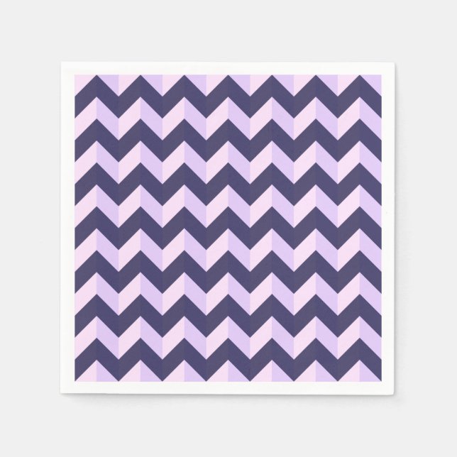 Motif Chevron Violet Pappersservett (Framsidan)