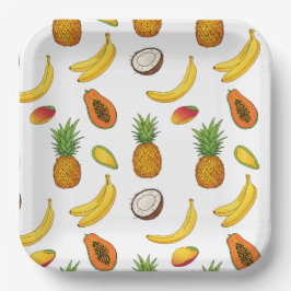 Motif de fruits tropicaux