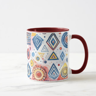 Motif ethnique graphique mugg