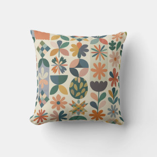 Motif Floral Géométrique Kudde