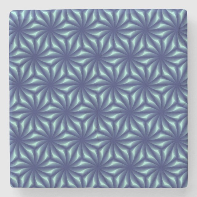 Motif Fractale Bleu marine Stenunderlägg (Framsidan)