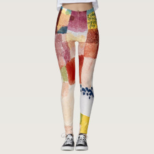 Motif från Hammamet av Paul Klee, Abstrakt Art Leggings