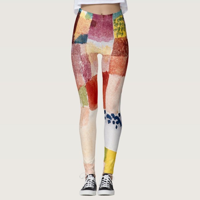 Motif från Hammamet av Paul Klee, Abstrakt Art Leggings (Framsida)