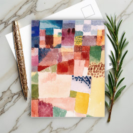 Motif från Hammamet av Paul Klee, Abstrakt Art Vykort