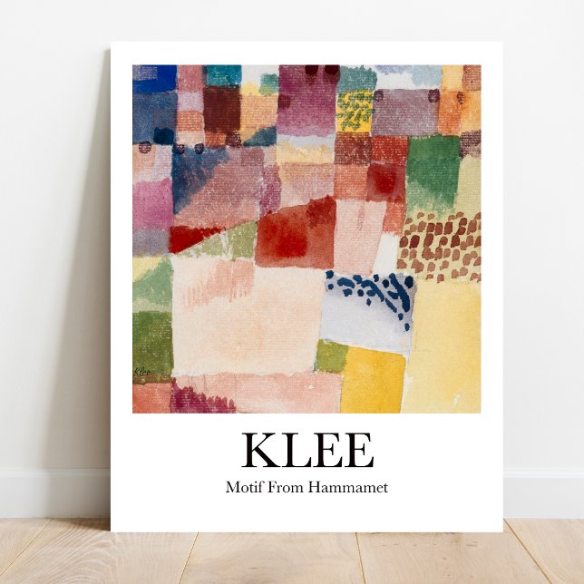 Motif från Hammamet av Paul Klee Poster (Klee's vibrant Tunisia. Own a Matisse-inspired masterpiece.)