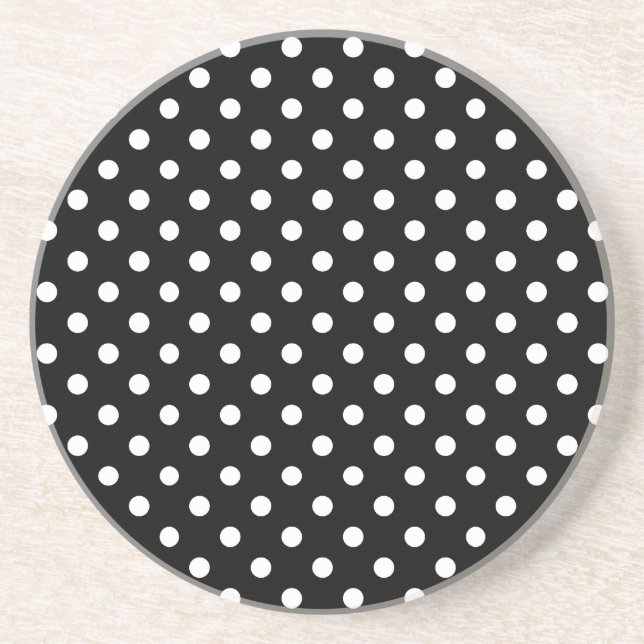Motif Pois Blanc Noir et blanc Underlägg (Framsidan)