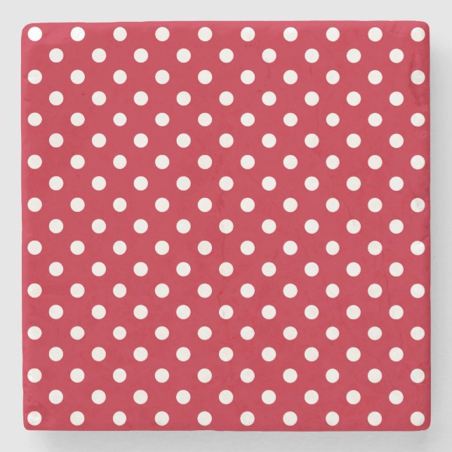 Motif Pois Blanc Rouge et blanc Stenunderlägg (Framsidan)