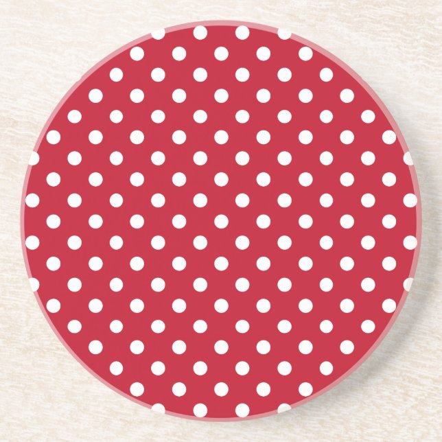 Motif Pois Blanc Rouge et blanc Underlägg (Framsidan)