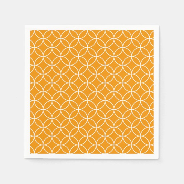 Motif Shippô Orange et blanc Pappersservett (Framsidan)