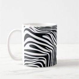 Motif zébré noir et blanc 🦓 kaffemugg