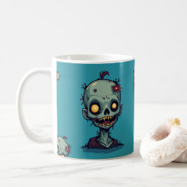 Motif zombie bleu kaffemugg