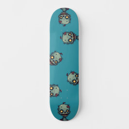Motif zombie bleu mini skateboard bräda 18,5 cm