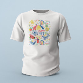 Motion från sommarstrand t shirt