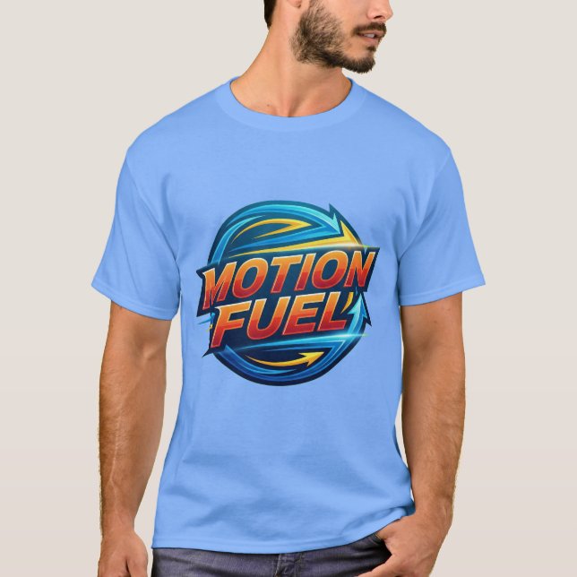 Motion Fuel Dynamisk Logotyp T-shirt (Framsida)