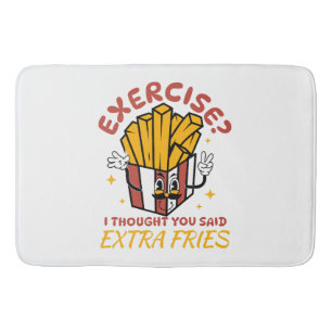 Motion jag trodde du sa extra pommes frites badrumsmatta