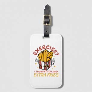 Motion jag trodde du sa extra pommes frites bagagebricka