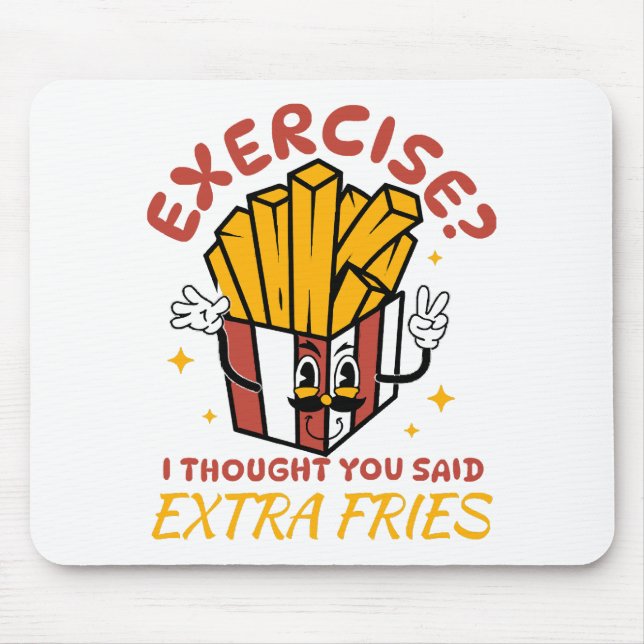 Motion Jag Trodde Du Sa Extra Pommes Frites Musmatta (Framsidan)