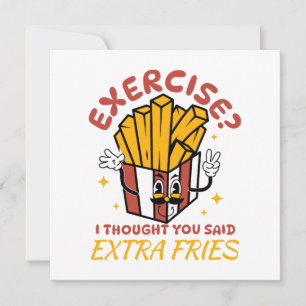 Motion Jag Tyckte Du Sa Extra Pommes Frites
