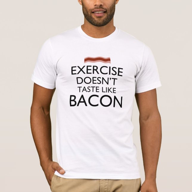 Motion smaknar inte som bacon tee shirt (Framsida)