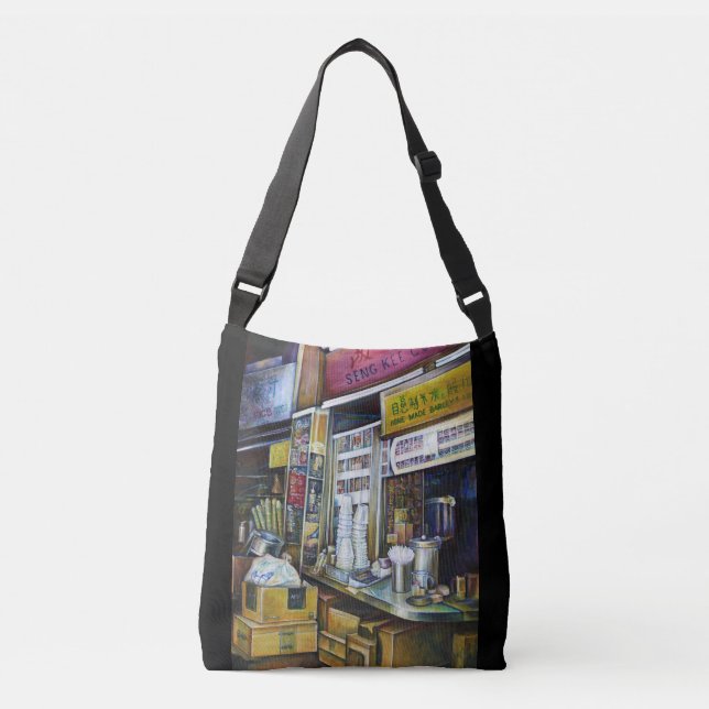 Motionellt laddade krafter för intervjuer axelväska (Framsida)