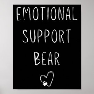 Motionellt supportpaket! Heart Paw Skriv ut figurs Poster