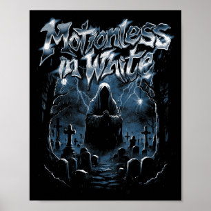 Motionslös i vit - Officiell Merchandise - rädsla Poster
