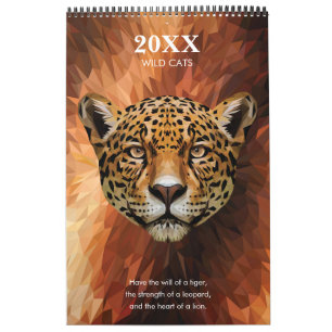 Motiv Abstrakt Vild katt Kalender