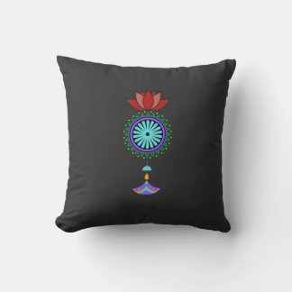 Motiv Anhänger spirituell mit Lotusblüte Kudde