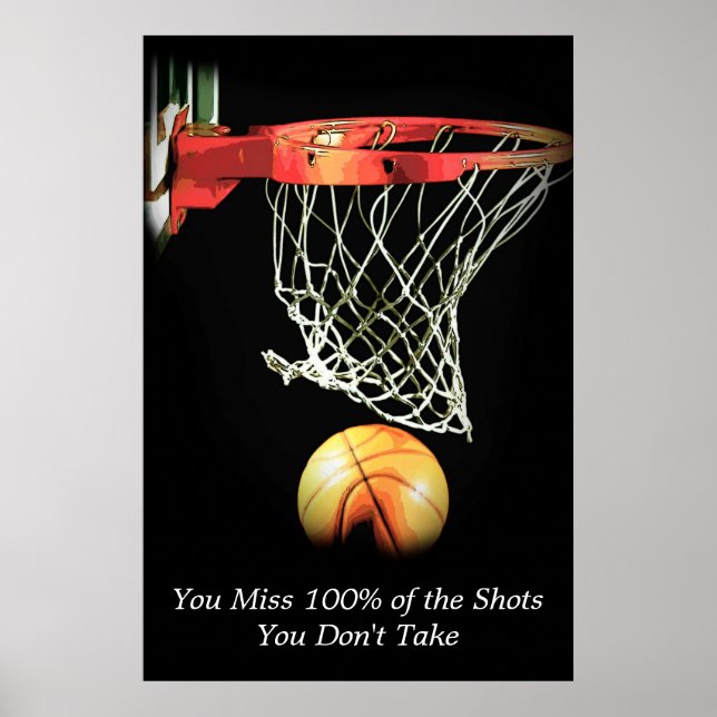 Motiv basketboll sport poster (Framsidan)