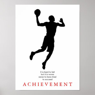 Motiv basketbollspelare poster