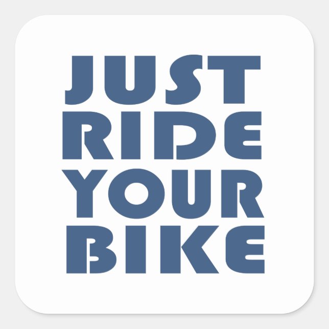 Motiv-cykelcitat Fyrkantigt Klistermärke (Framsida)