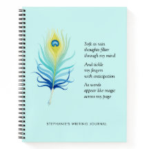 Motiv Dikt för skrivprogram Peacock Quill Pen