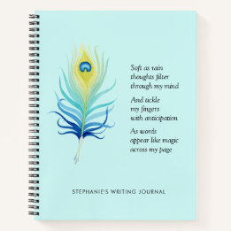 Motiv Dikt för skrivprogram Peacock Quill Pen
