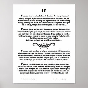 Motiv Dikt IF av Rudyard Kipling Poster