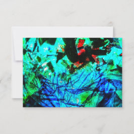 Motiv för återvunnen blått abstrakt av plast inbjudningar