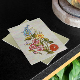 Motiv för kaloksai-blommigt i ljusbas vykort