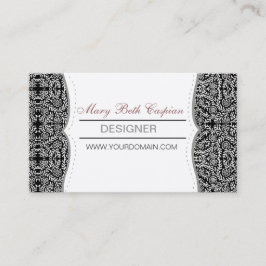 Motiv för mönster för Öppen-Slut klassiker blom- Visitkort