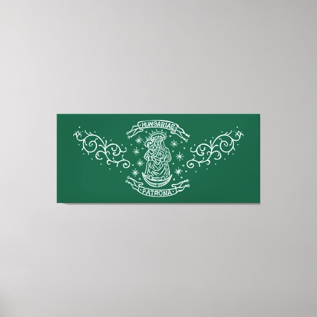 Motiv för religiösa av medeltida jungfrulig primär canvastryck (Framsida)