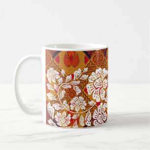 Motiv från indonesisk batik med mycket distinkta a kaffemugg