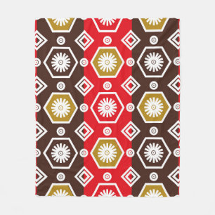 Motiv från indonesisk batik med mycket tydlig plan fleecefilt