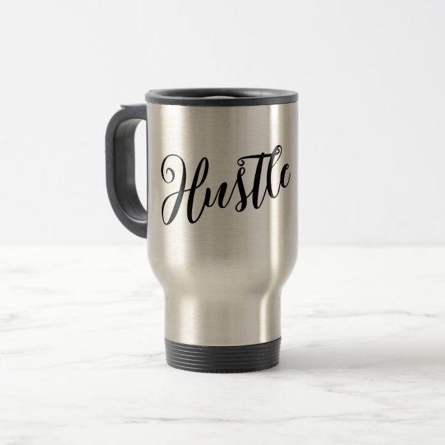 Motiv "Hustle" Modern Resemugg för skript (Framsida vänster)