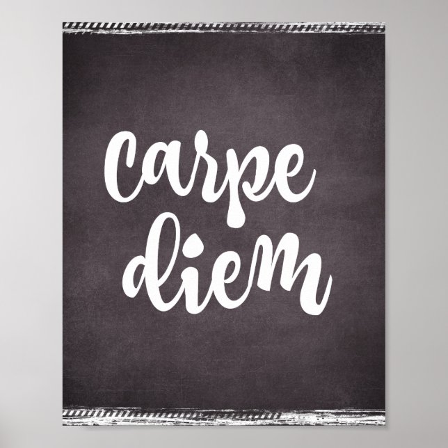 Motiv inspiration: Carpe Diem Quote Poster (Framsidan)