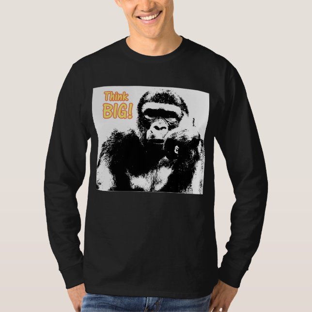 Motiv inspirationskälla Gorilla Pop Art T Shirt (Framsida)